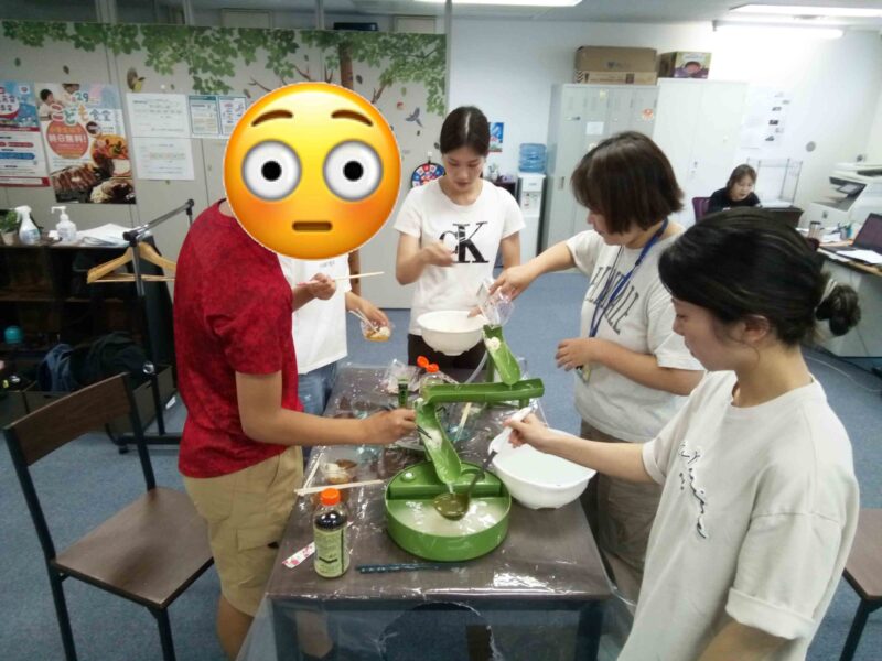 流しそうめんの様子2025年02