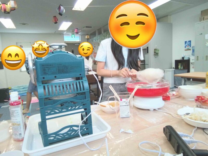 末広町教室夏祭り2025わたがし職人